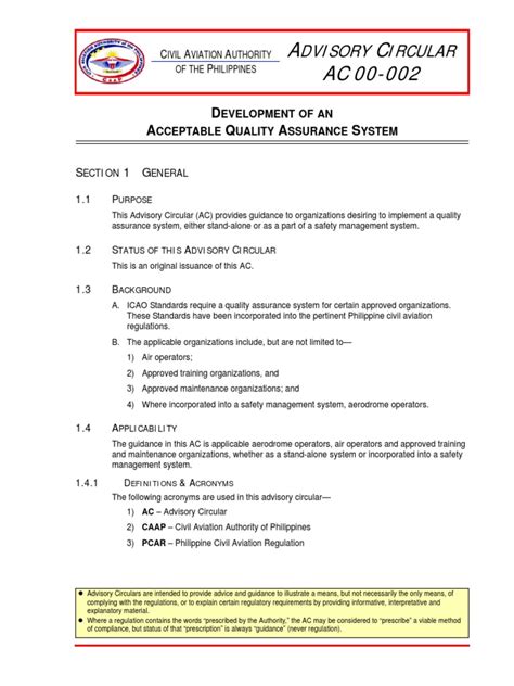 caap advisory circular|Ac 00.
